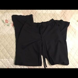 Black scrub pants